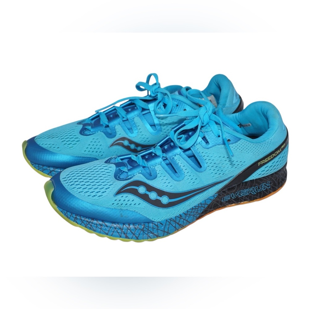 Saucony Everun Freedom ISO S20355-3 Blue Running Shoes, Size 10